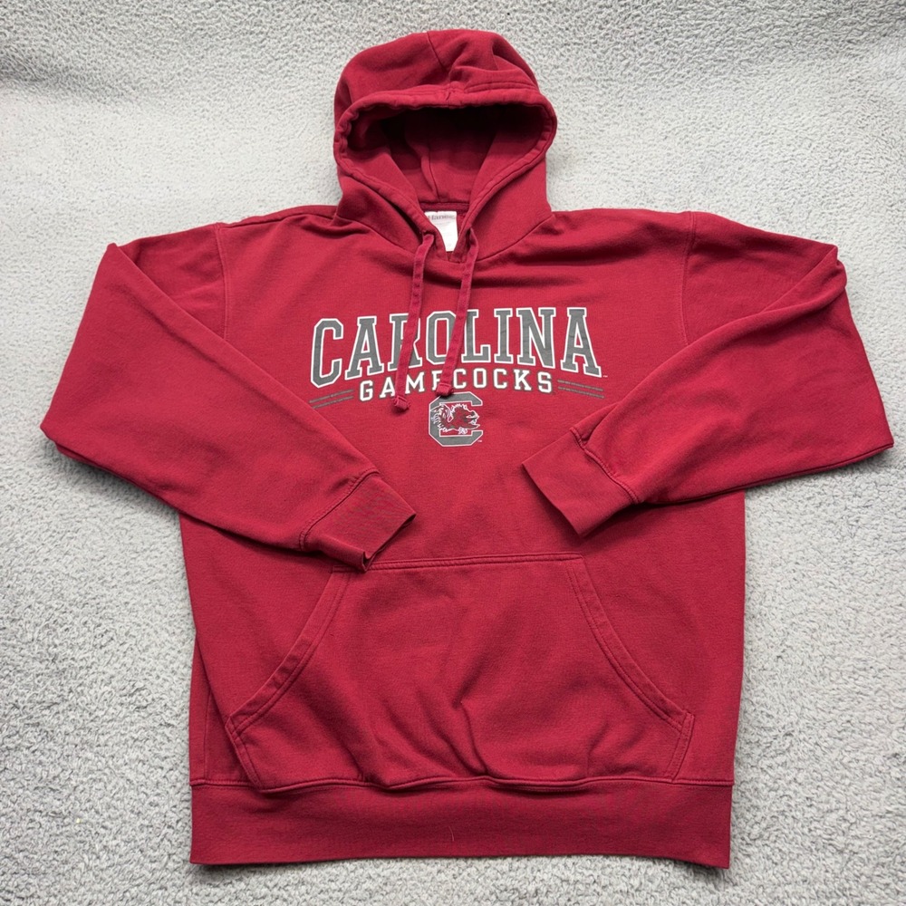 Hanes USC South Carolina Gamecocks Mens Size Garnet NCAA Hoodie Sweatshirt